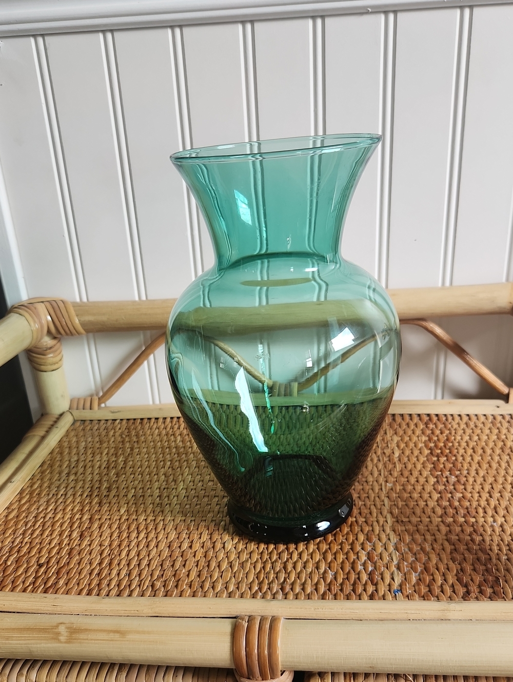 9 Inch Teal Vase